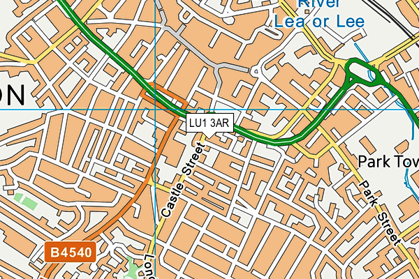 LU1 3AR map - OS VectorMap District (Ordnance Survey) LU1 3AR map - OS VectorMap District (Ordnance Survey)