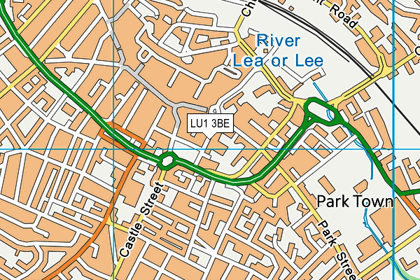 LU1 3BE map - OS VectorMap District (Ordnance Survey) LU1 3BE map - OS VectorMap District (Ordnance Survey)