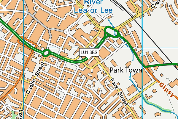 LU1 3BS map - OS VectorMap District (Ordnance Survey) LU1 3BS map - OS VectorMap District (Ordnance Survey)
