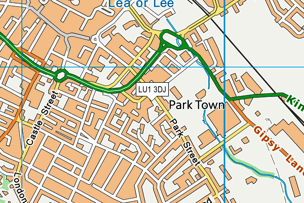 LU1 3DJ map - OS VectorMap District (Ordnance Survey) LU1 3DJ map - OS VectorMap District (Ordnance Survey)