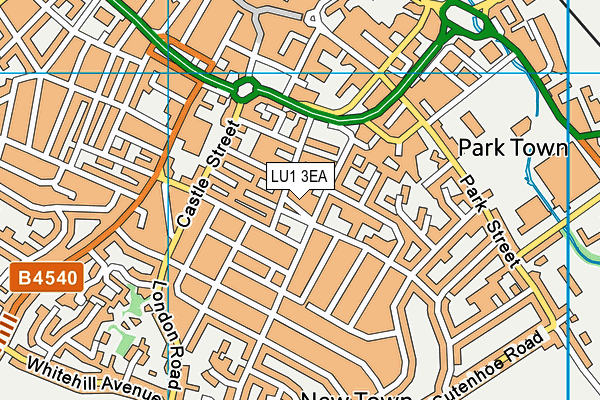 LU1 3EA map - OS VectorMap District (Ordnance Survey) LU1 3EA map - OS VectorMap District (Ordnance Survey)
