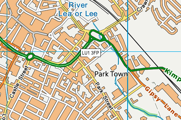 LU1 3FP map - OS VectorMap District (Ordnance Survey) LU1 3FP map - OS VectorMap District (Ordnance Survey)