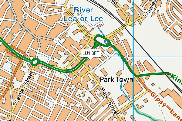 LU1 3FT map - OS VectorMap District (Ordnance Survey) LU1 3FT map - OS VectorMap District (Ordnance Survey)