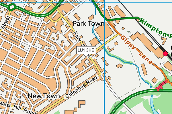 LU1 3HE map - OS VectorMap District (Ordnance Survey) LU1 3HE map - OS VectorMap District (Ordnance Survey)