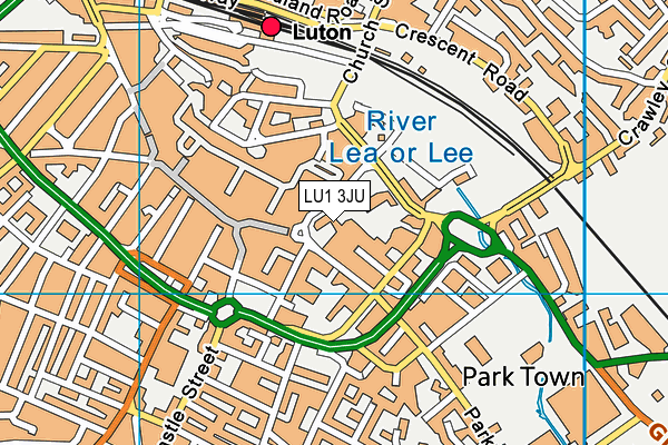 LU1 3JU map - OS VectorMap District (Ordnance Survey) LU1 3JU map - OS VectorMap District (Ordnance Survey)