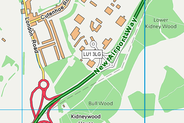 LU1 3LG map - OS VectorMap District (Ordnance Survey) LU1 3LG map - OS VectorMap District (Ordnance Survey)