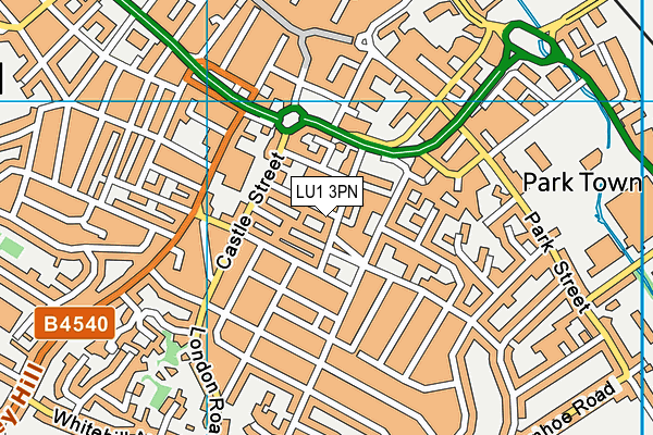 LU1 3PN map - OS VectorMap District (Ordnance Survey) LU1 3PN map - OS VectorMap District (Ordnance Survey)