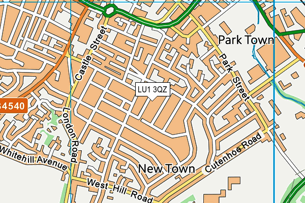 LU1 3QZ map - OS VectorMap District (Ordnance Survey) LU1 3QZ map - OS VectorMap District (Ordnance Survey)