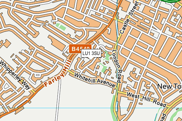 LU1 3SU map - OS VectorMap District (Ordnance Survey) LU1 3SU map - OS VectorMap District (Ordnance Survey)
