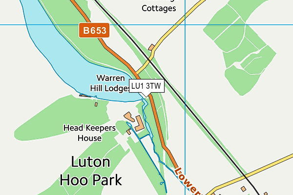 LU1 3TW map - OS VectorMap District (Ordnance Survey) LU1 3TW map - OS VectorMap District (Ordnance Survey)