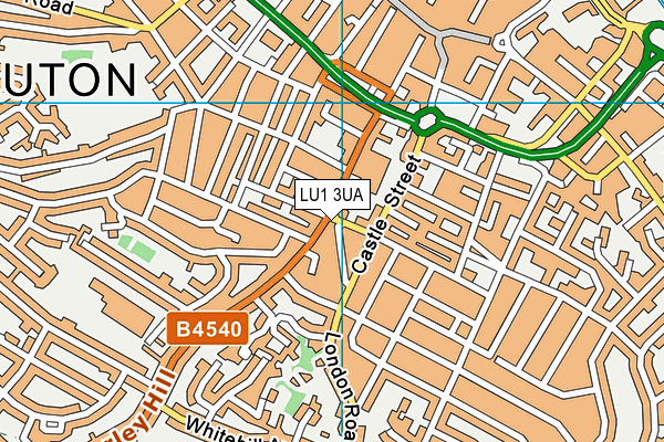 LU1 3UA map - OS VectorMap District (Ordnance Survey) LU1 3UA map - OS VectorMap District (Ordnance Survey)