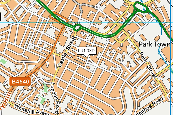 LU1 3XD map - OS VectorMap District (Ordnance Survey) LU1 3XD map - OS VectorMap District (Ordnance Survey)