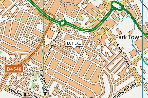 LU1 3XE map - OS VectorMap District (Ordnance Survey) LU1 3XE map - OS VectorMap District (Ordnance Survey)