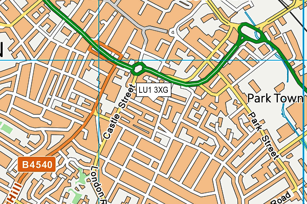 LU1 3XG map - OS VectorMap District (Ordnance Survey) LU1 3XG map - OS VectorMap District (Ordnance Survey)
