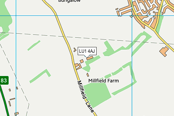 LU1 4AJ map - OS VectorMap District (Ordnance Survey) LU1 4AJ map - OS VectorMap District (Ordnance Survey)