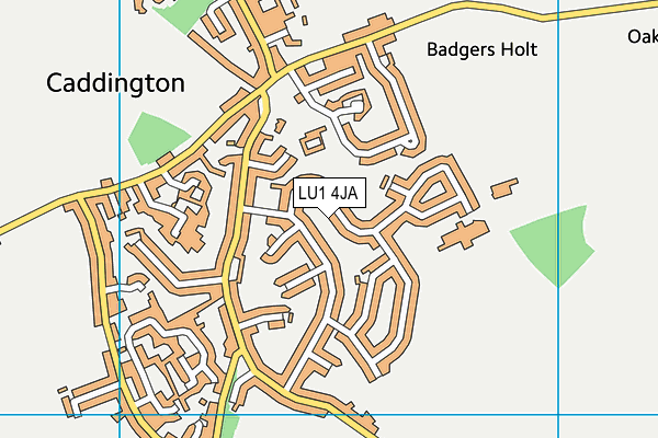 LU1 4JA map - OS VectorMap District (Ordnance Survey) LU1 4JA map - OS VectorMap District (Ordnance Survey)