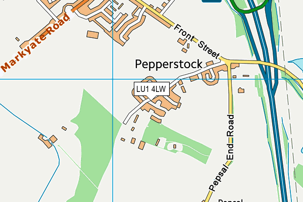 LU1 4LW map - OS VectorMap District (Ordnance Survey) LU1 4LW map - OS VectorMap District (Ordnance Survey)