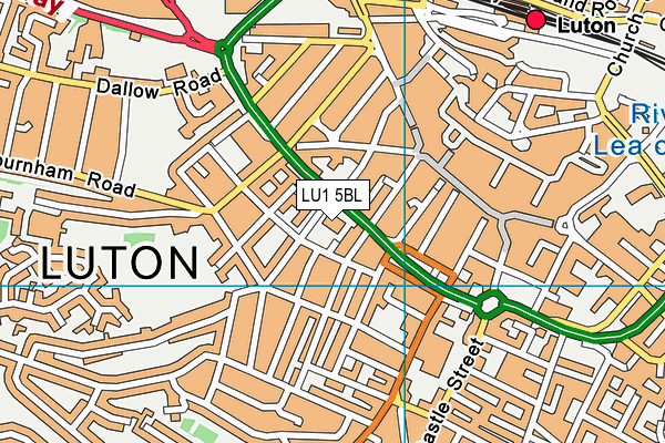 LU1 5BL map - OS VectorMap District (Ordnance Survey) LU1 5BL map - OS VectorMap District (Ordnance Survey)
