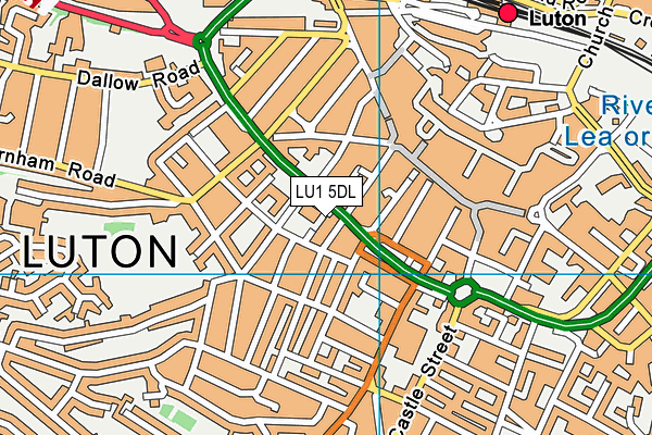 LU1 5DL map - OS VectorMap District (Ordnance Survey) LU1 5DL map - OS VectorMap District (Ordnance Survey)