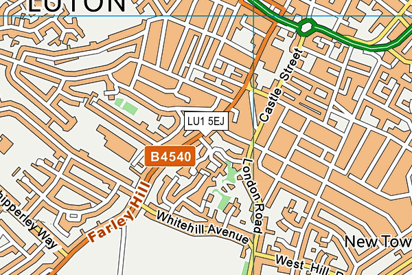 LU1 5EJ map - OS VectorMap District (Ordnance Survey) LU1 5EJ map - OS VectorMap District (Ordnance Survey)