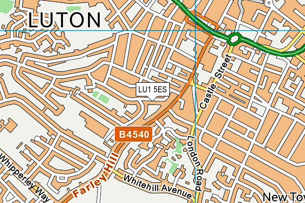 LU1 5ES map - OS VectorMap District (Ordnance Survey) LU1 5ES map - OS VectorMap District (Ordnance Survey)
