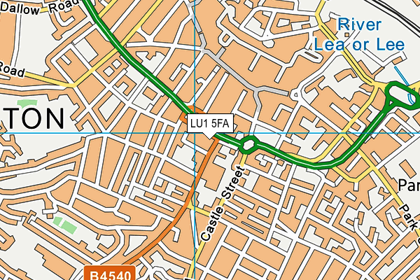 LU1 5FA map - OS VectorMap District (Ordnance Survey) LU1 5FA map - OS VectorMap District (Ordnance Survey)