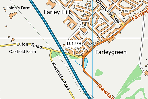 LU1 5FH map - OS VectorMap District (Ordnance Survey) LU1 5FH map - OS VectorMap District (Ordnance Survey)
