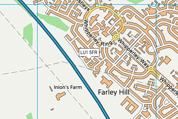 LU1 5FR map - OS VectorMap District (Ordnance Survey) LU1 5FR map - OS VectorMap District (Ordnance Survey)