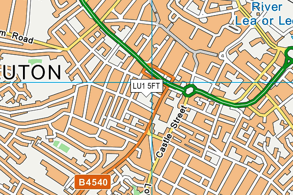 LU1 5FT map - OS VectorMap District (Ordnance Survey) LU1 5FT map - OS VectorMap District (Ordnance Survey)