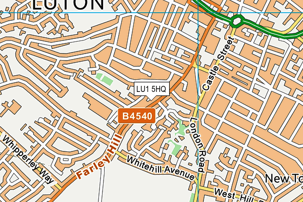 LU1 5HQ map - OS VectorMap District (Ordnance Survey) LU1 5HQ map - OS VectorMap District (Ordnance Survey)