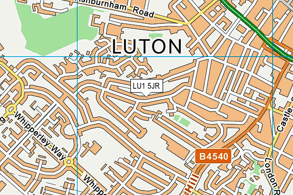 LU1 5JR map - OS VectorMap District (Ordnance Survey) LU1 5JR map - OS VectorMap District (Ordnance Survey)