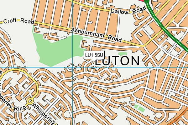 LU1 5SU map - OS VectorMap District (Ordnance Survey) LU1 5SU map - OS VectorMap District (Ordnance Survey)
