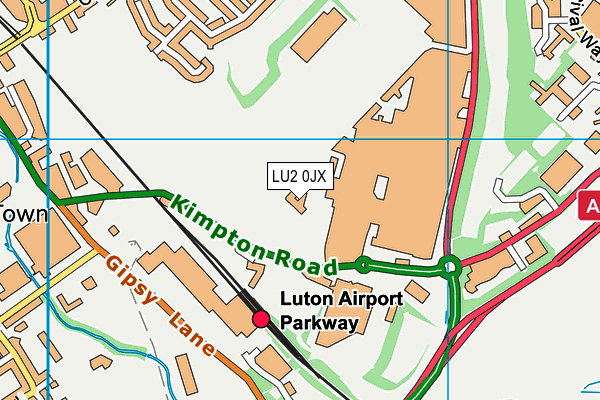 LU2 0JX map - OS VectorMap District (Ordnance Survey) LU2 0JX map - OS VectorMap District (Ordnance Survey)