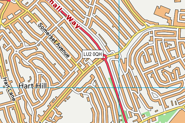 LU2 0QH map - OS VectorMap District (Ordnance Survey) LU2 0QH map - OS VectorMap District (Ordnance Survey)