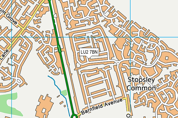 LU2 7BN map - OS VectorMap District (Ordnance Survey) LU2 7BN map - OS VectorMap District (Ordnance Survey)