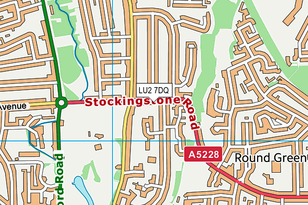 LU2 7DQ map - OS VectorMap District (Ordnance Survey) LU2 7DQ map - OS VectorMap District (Ordnance Survey)