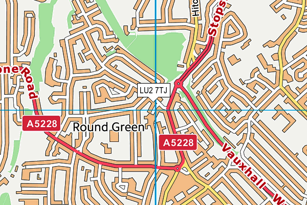 LU2 7TJ map - OS VectorMap District (Ordnance Survey) LU2 7TJ map - OS VectorMap District (Ordnance Survey)