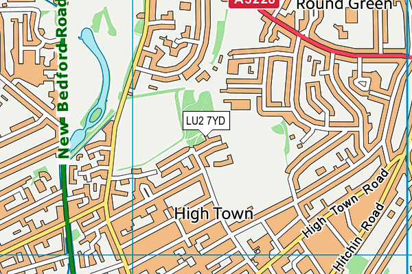 LU2 7YD map - OS VectorMap District (Ordnance Survey) LU2 7YD map - OS VectorMap District (Ordnance Survey)