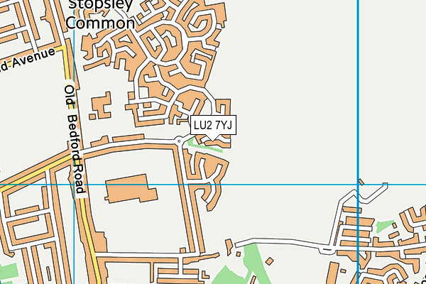 LU2 7YJ map - OS VectorMap District (Ordnance Survey) LU2 7YJ map - OS VectorMap District (Ordnance Survey)