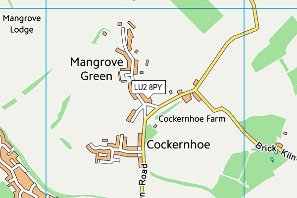 LU2 8PY map - OS VectorMap District (Ordnance Survey)