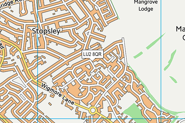 LU2 8QR map - OS VectorMap District (Ordnance Survey) LU2 8QR map - OS VectorMap District (Ordnance Survey)