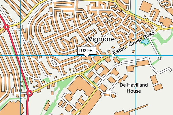 LU2 9HJ map - OS VectorMap District (Ordnance Survey) LU2 9HJ map - OS VectorMap District (Ordnance Survey)