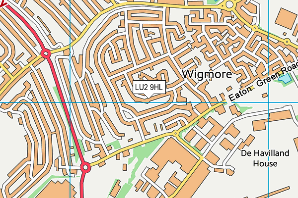 LU2 9HL map - OS VectorMap District (Ordnance Survey) LU2 9HL map - OS VectorMap District (Ordnance Survey)