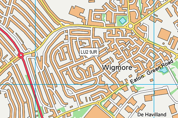 LU2 9JR map - OS VectorMap District (Ordnance Survey) LU2 9JR map - OS VectorMap District (Ordnance Survey)