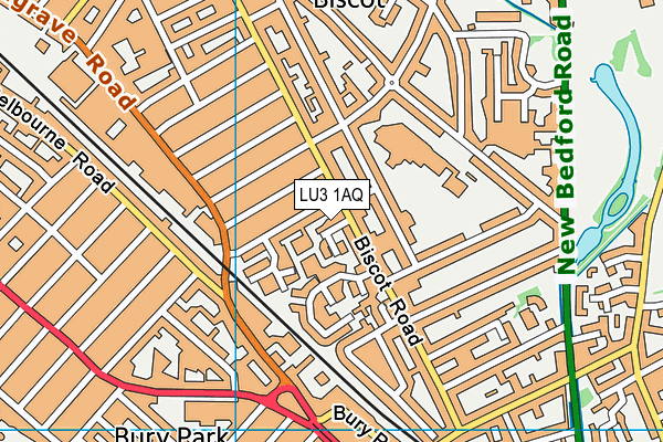 LU3 1AQ map - OS VectorMap District (Ordnance Survey) LU3 1AQ map - OS VectorMap District (Ordnance Survey)