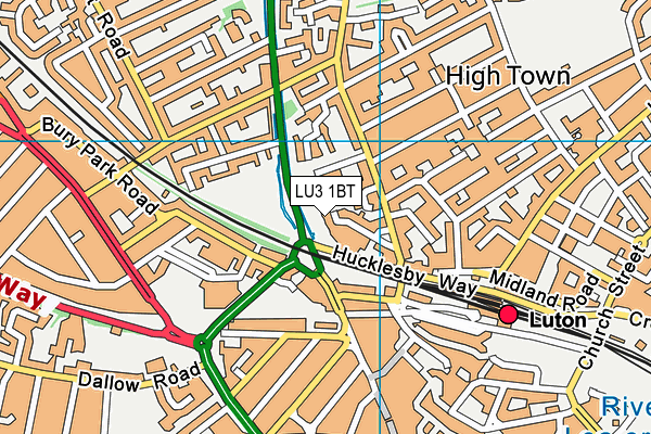 LU3 1BT map - OS VectorMap District (Ordnance Survey) LU3 1BT map - OS VectorMap District (Ordnance Survey)