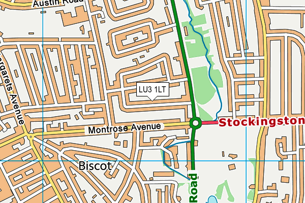 LU3 1LT map - OS VectorMap District (Ordnance Survey) LU3 1LT map - OS VectorMap District (Ordnance Survey)