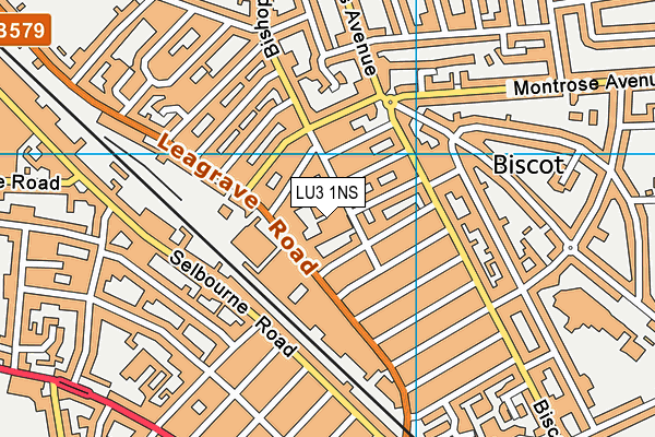LU3 1NS map - OS VectorMap District (Ordnance Survey) LU3 1NS map - OS VectorMap District (Ordnance Survey)