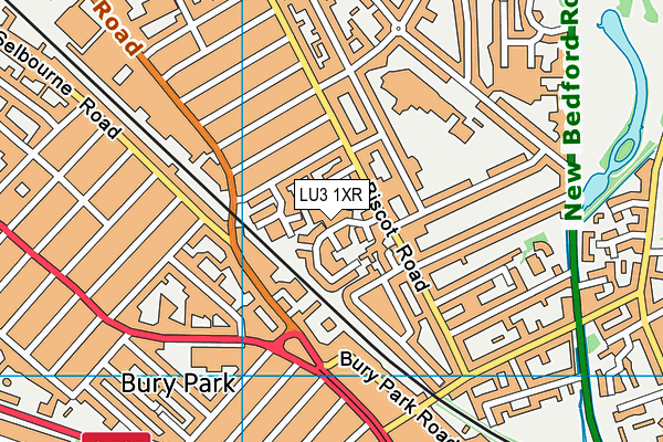 LU3 1XR map - OS VectorMap District (Ordnance Survey)