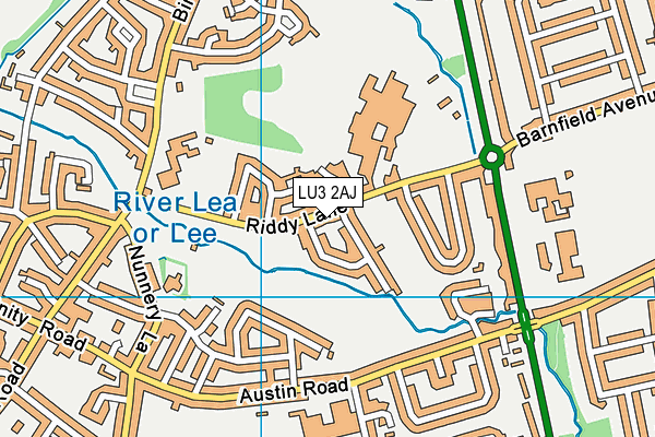 LU3 2AJ map - OS VectorMap District (Ordnance Survey) LU3 2AJ map - OS VectorMap District (Ordnance Survey)
